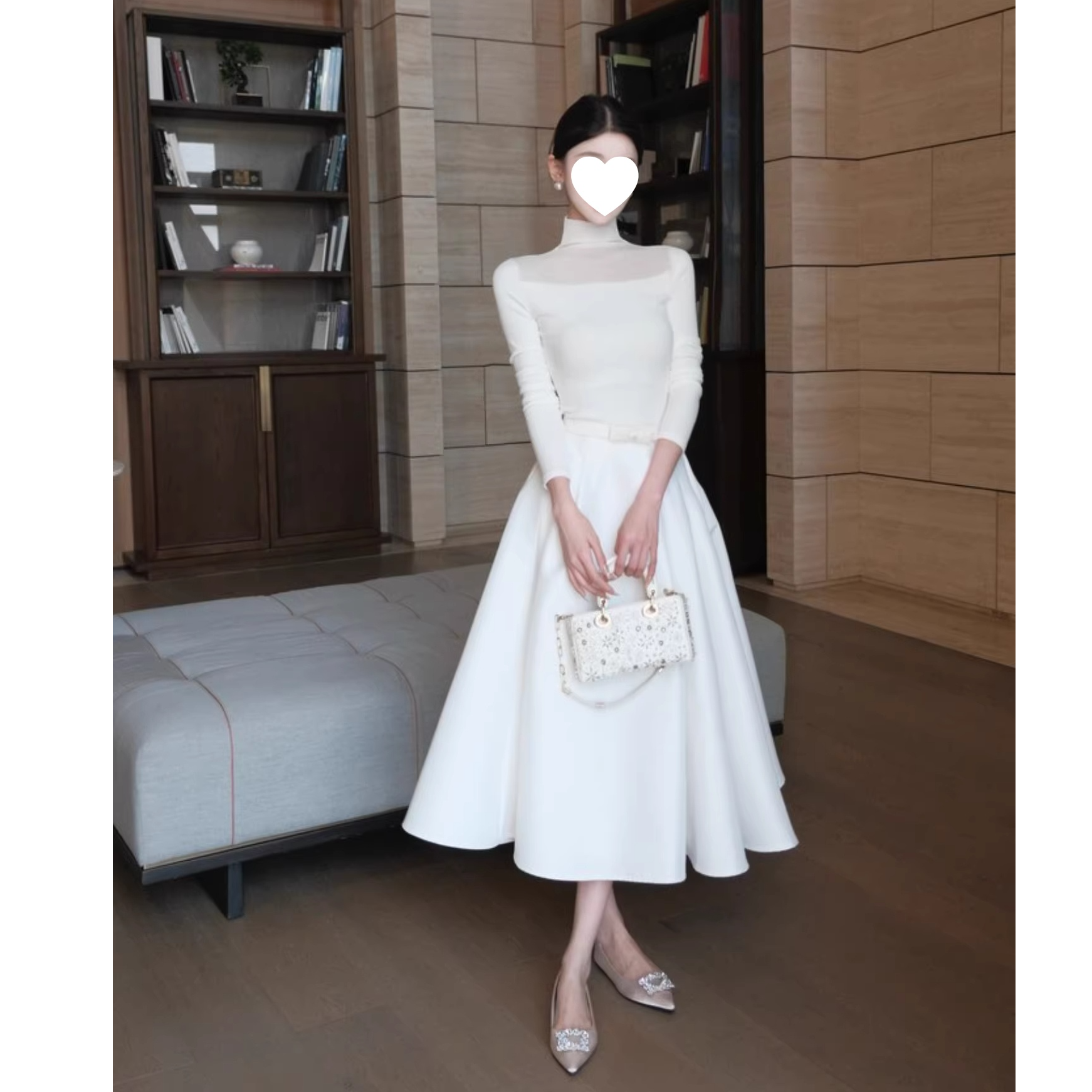 【斯温妮小姐】法式气质优雅千金风显瘦上衣半身裙套装