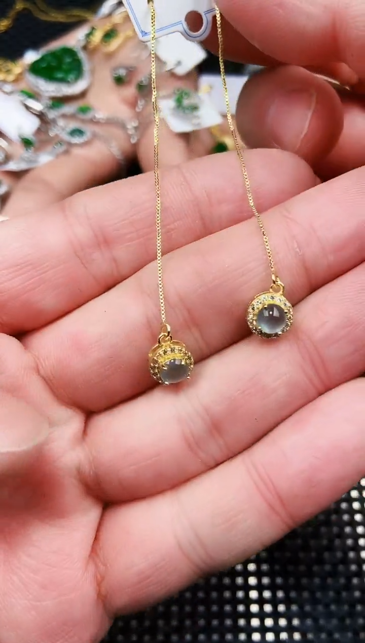 【闪购商品】翡翠耳饰未镶嵌111111111