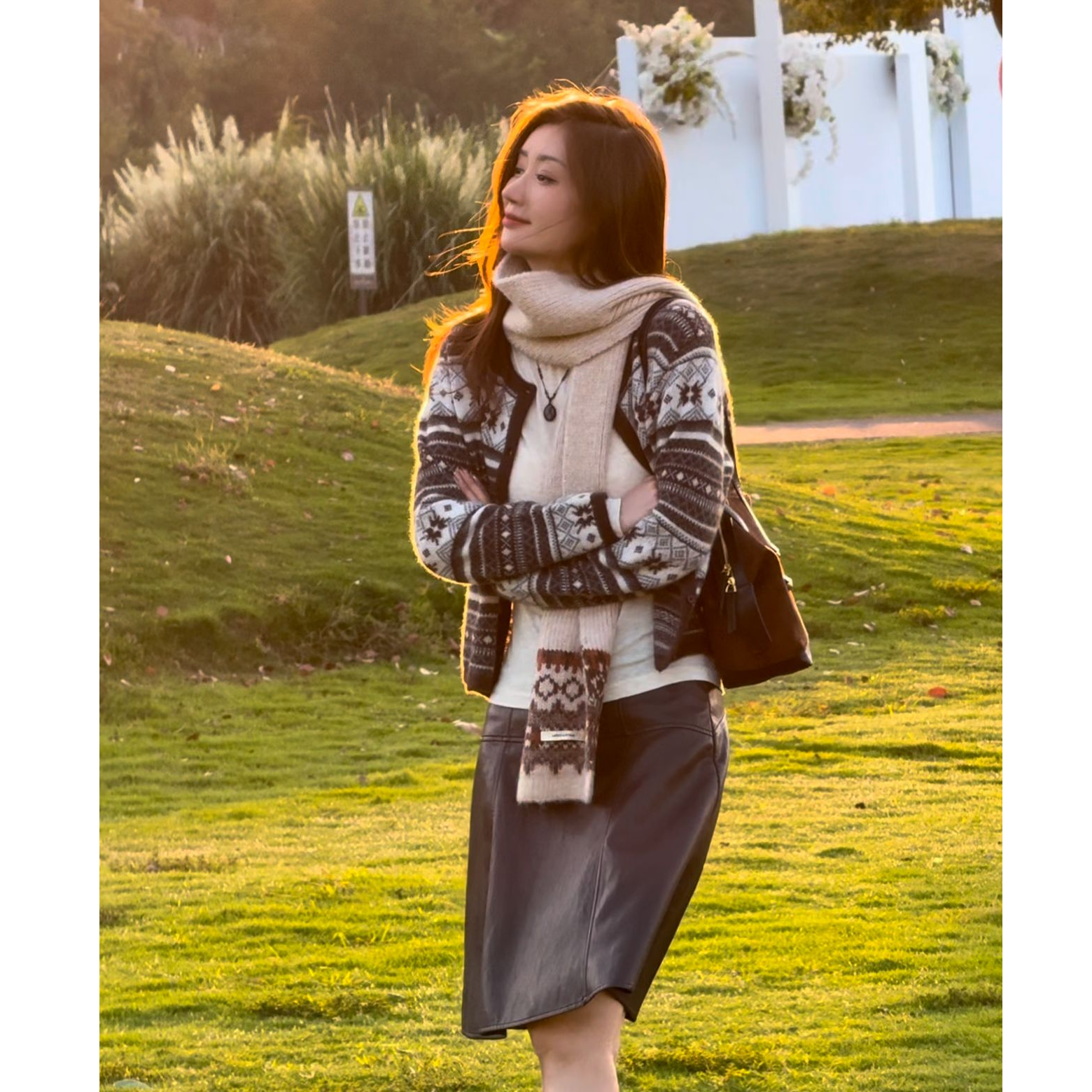 Collection今屿【羊驼费尔岛】重工复古高级感开衫 JY2504J5189