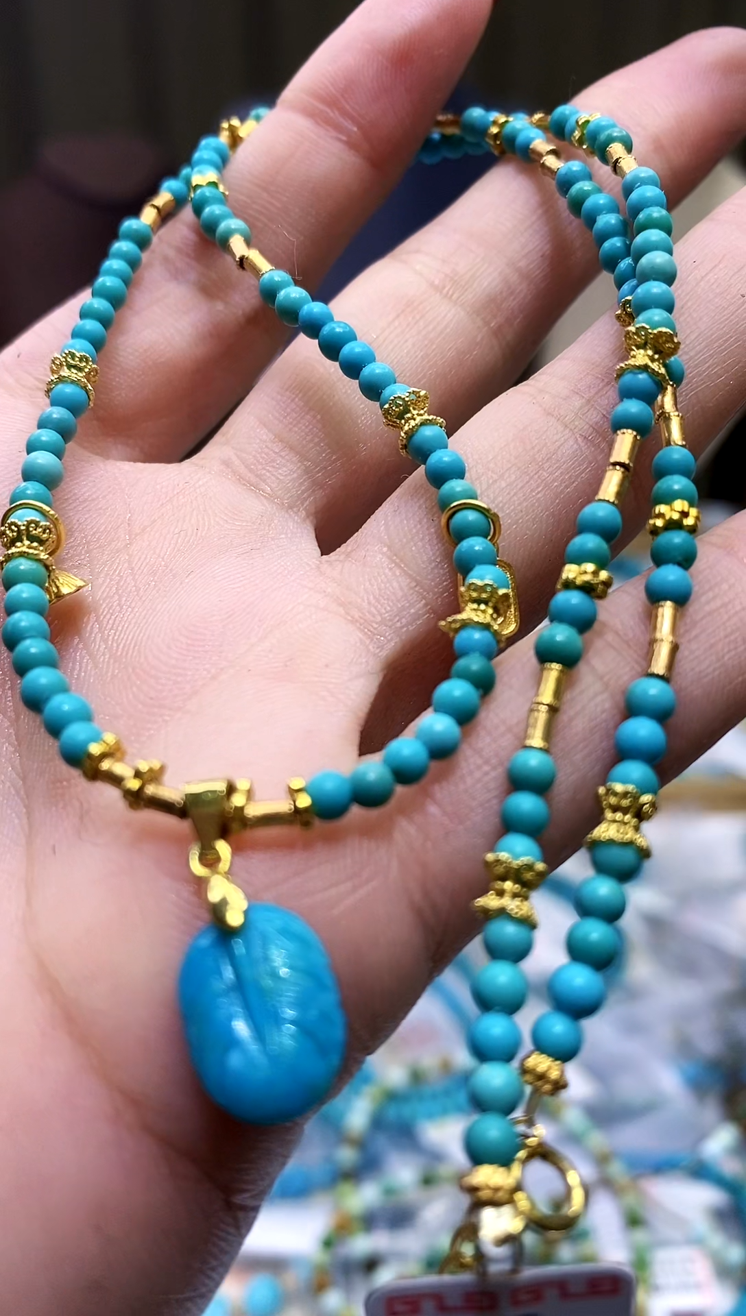 【闪购商品】绿松石项链未镶嵌757