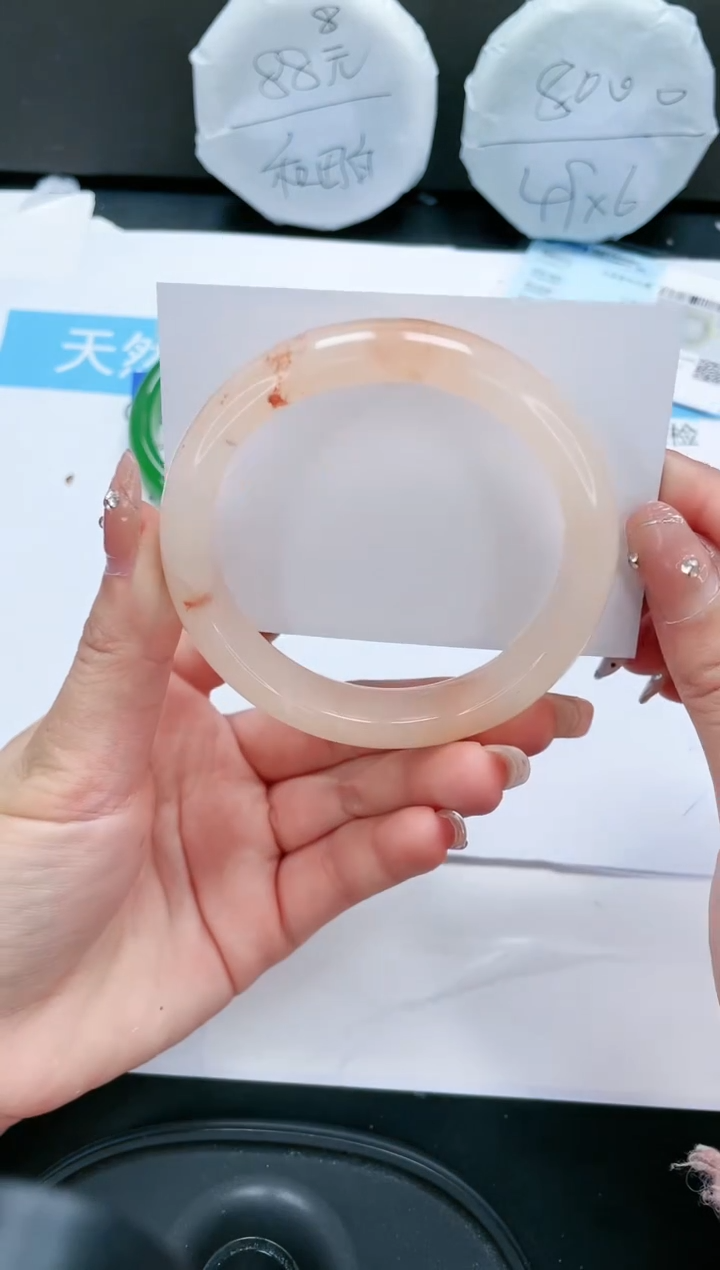 【闪购商品】石英质玉手镯未镶嵌134-63.5