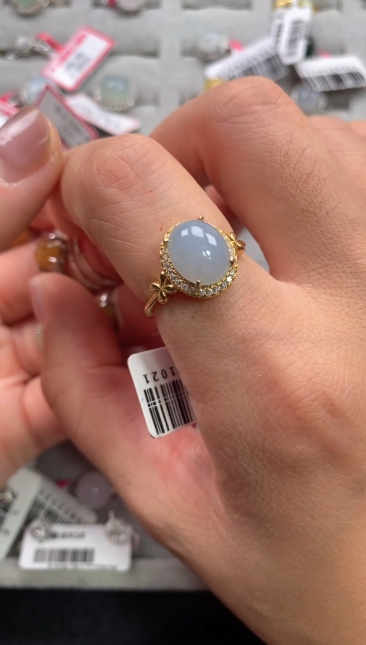 【闪购商品】翡翠戒指银S925镶嵌11111--4