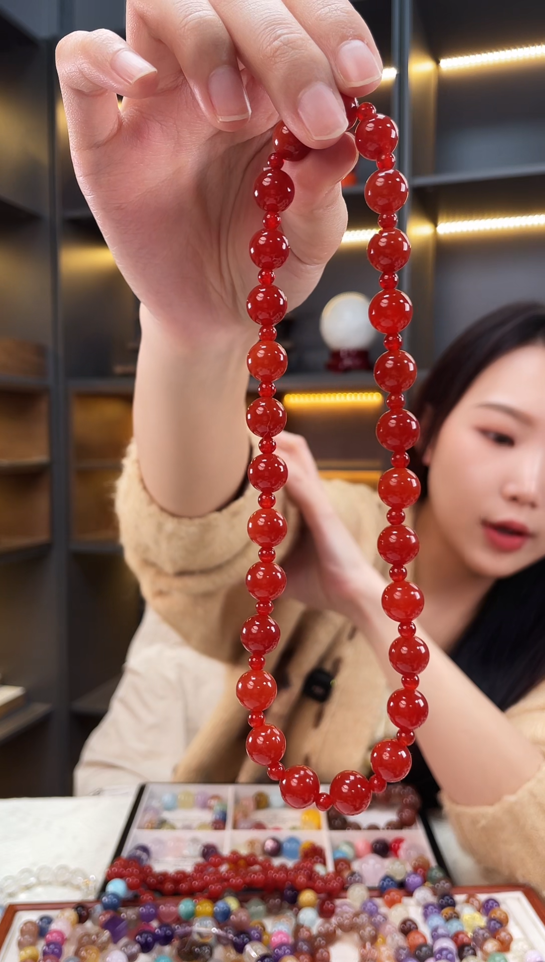 未镶嵌手链水晶南红双圈手串
