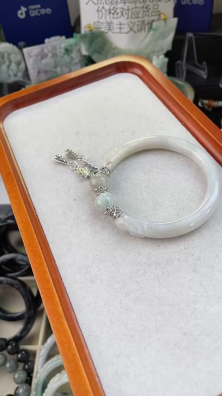 未镶嵌手链翡翠可*奈手工定制默认微瑕主播介绍为准