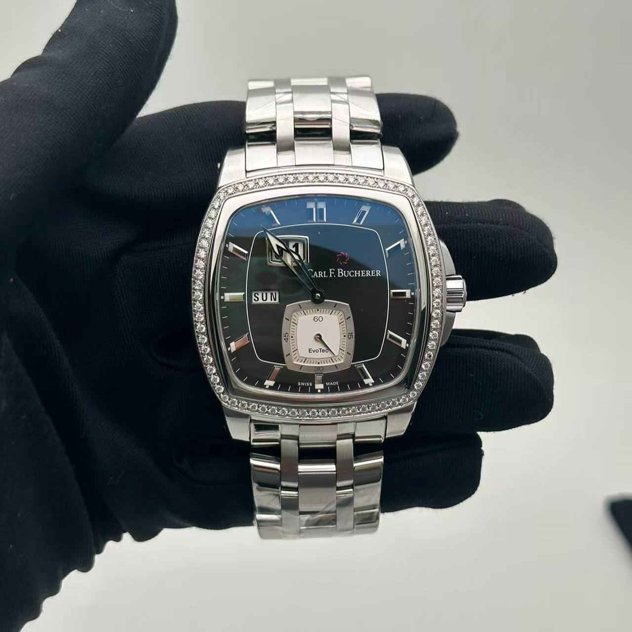 95新 宝齐莱 柏拉维 自动 精钢 38.54 x 39.25MM 后钻 公价110000