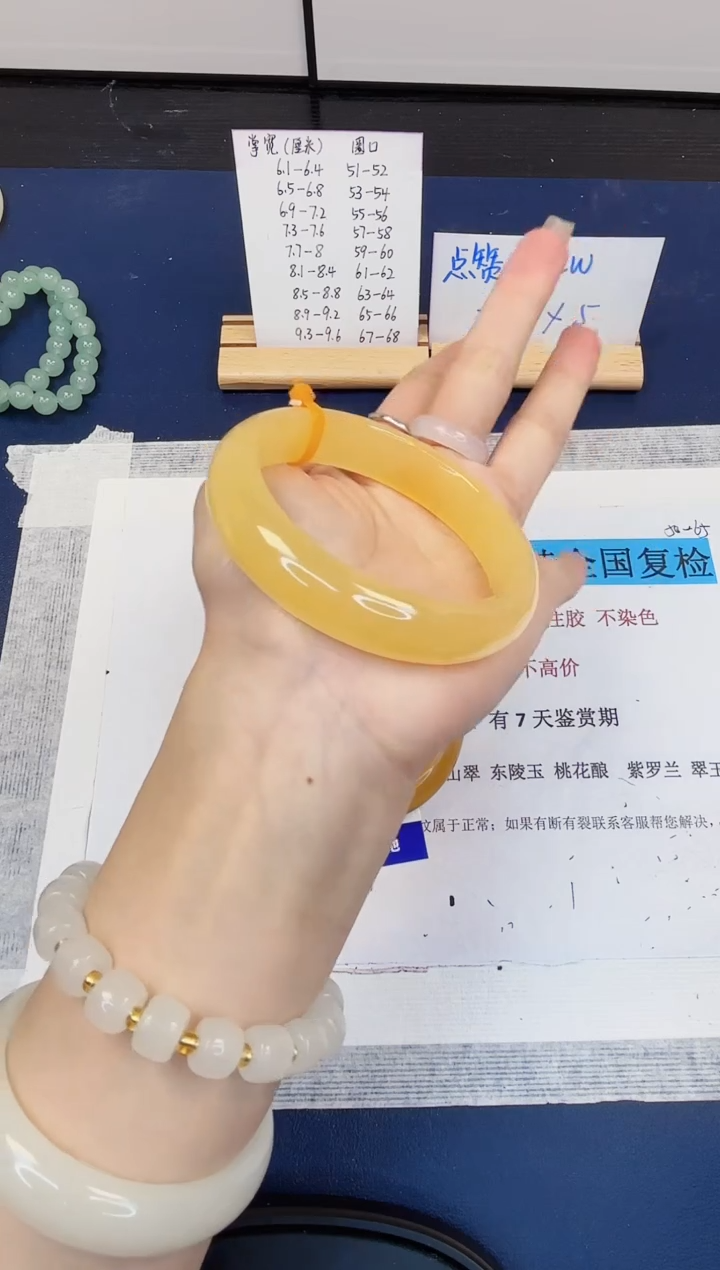 【闪购商品】石英质玉手镯未镶嵌195-财气镯-圈口59