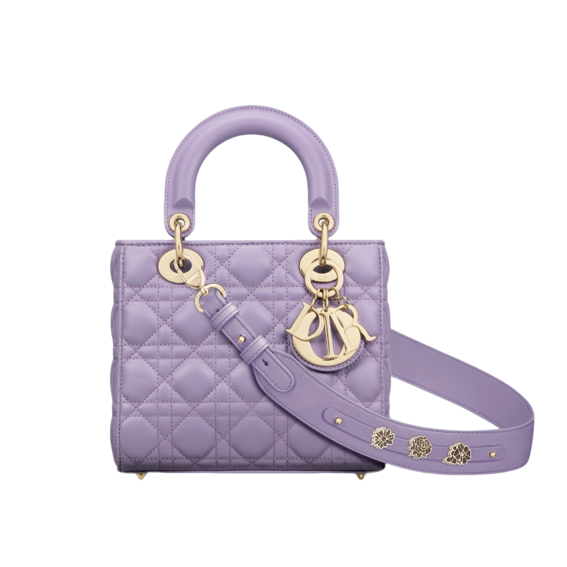 全新未使用 DIOR/迪奥 戴妃淡紫色气质菱格四格/公价47000