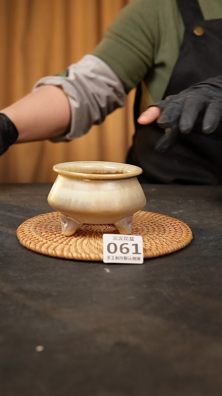 【闪购商品】瓷片泥泥陶瓷花盆