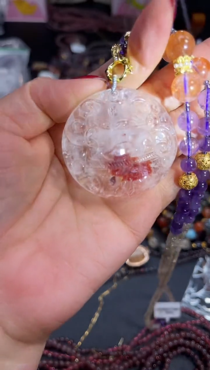 【闪购商品】水晶颈饰未镶嵌【百晶灵儿】天然水晶定制款