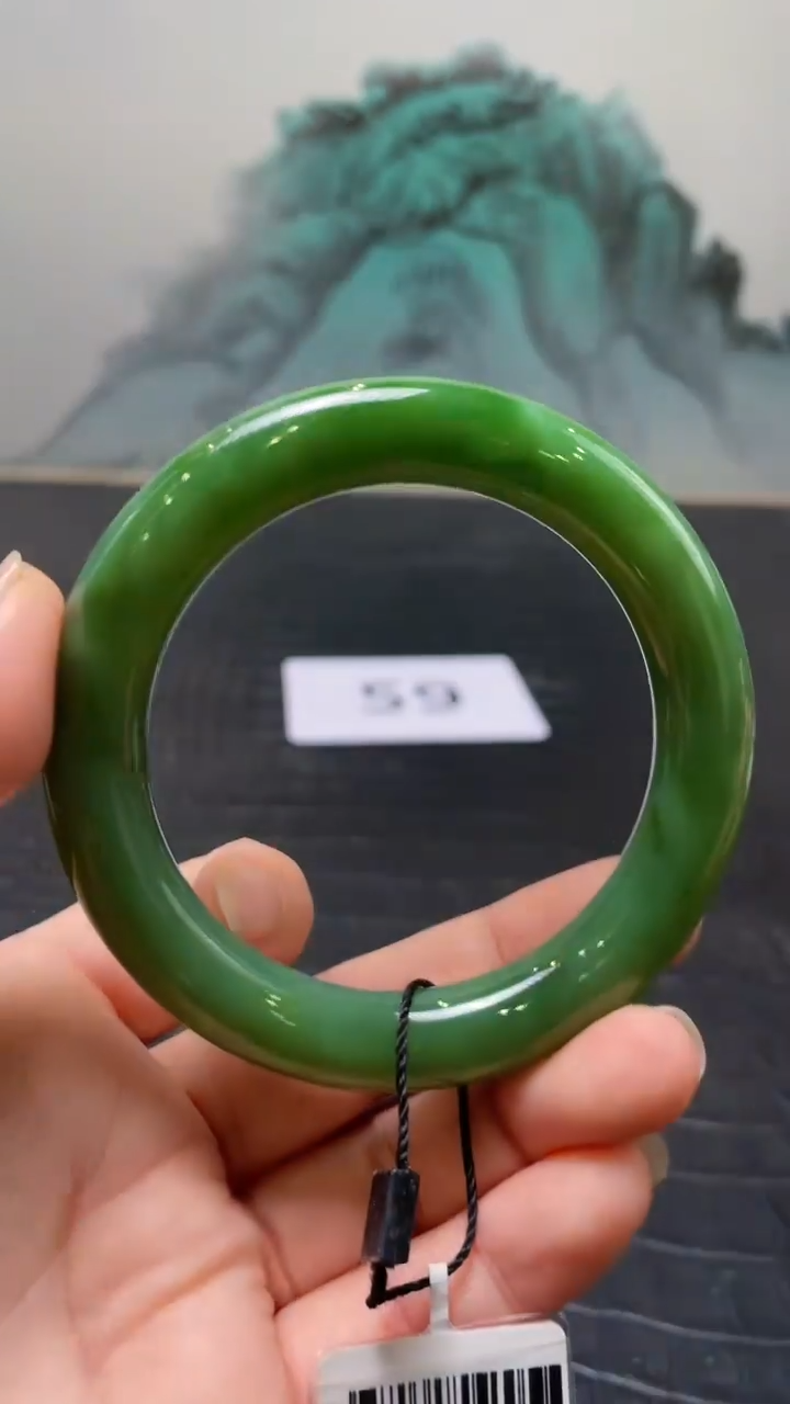 未镶嵌手镯和田玉（碧玉）兜****?59