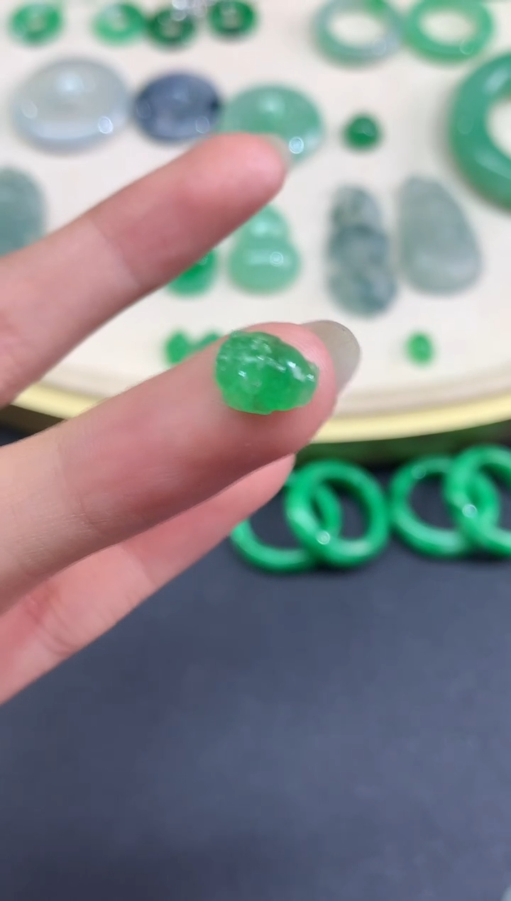 未镶嵌定制翡翠a193毛货翡翠|3980