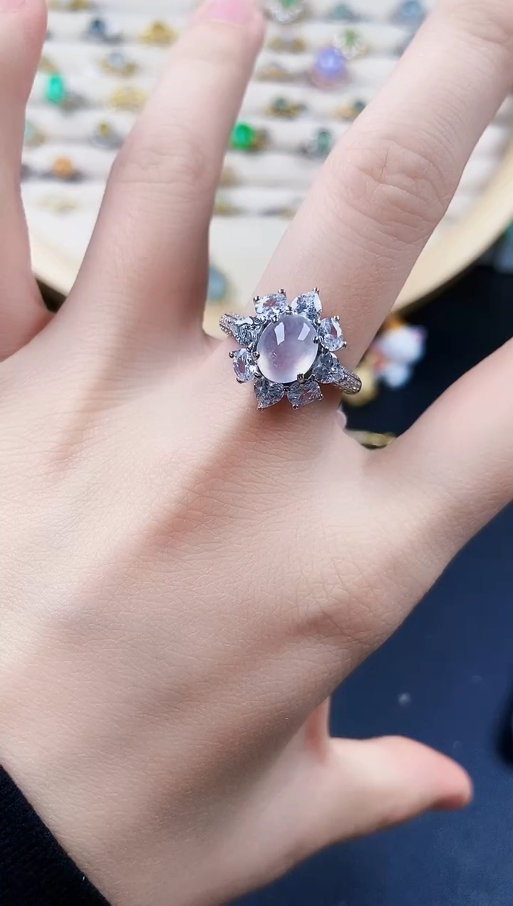 【闪购商品】翡翠戒指银S925镶嵌45242522