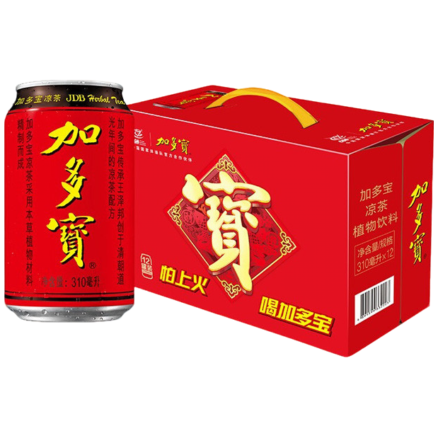 加多宝凉茶草本植物饮品植物茶饮料*//罐/整箱装