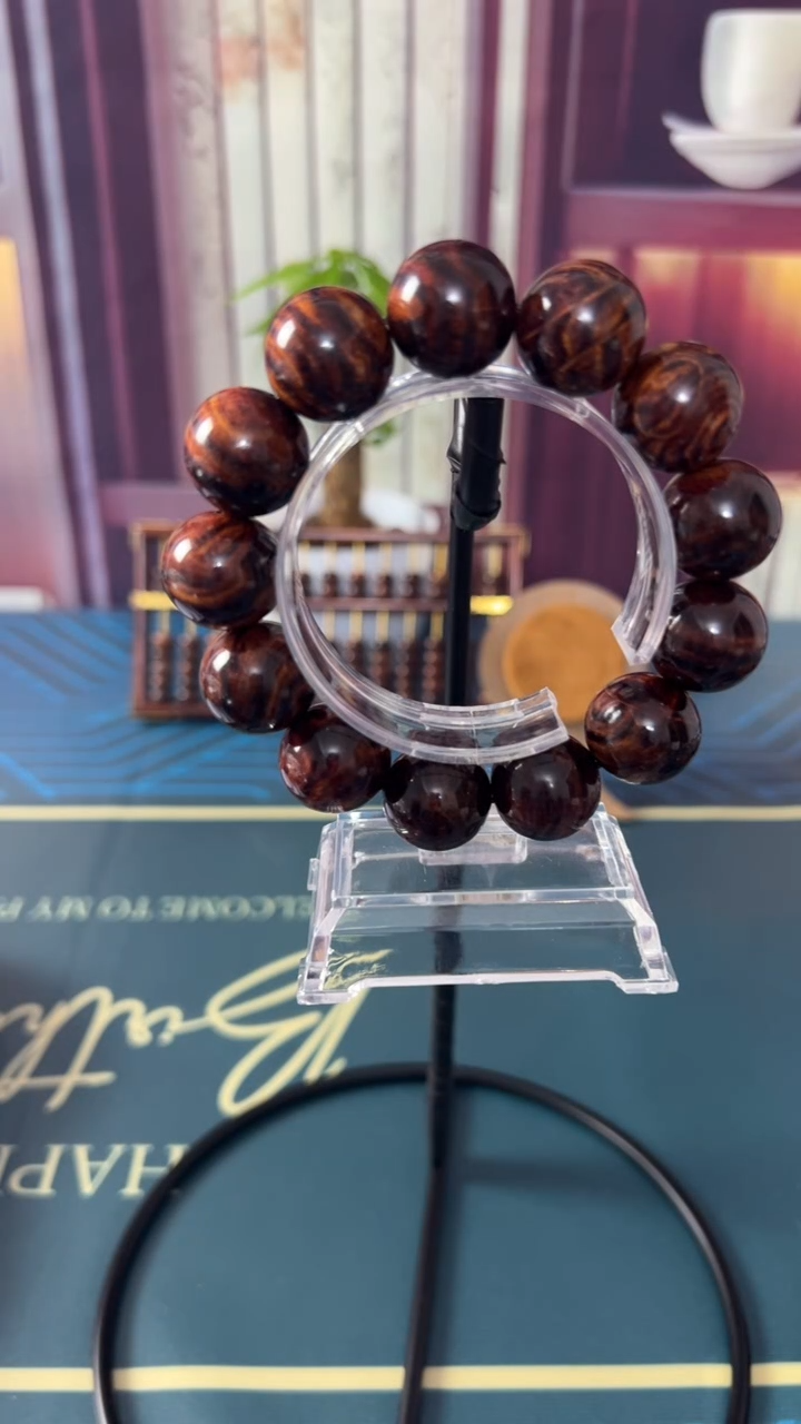 黄花梨/降香黄檀博*兰海南黄花梨2.0霸王岭紫油梨手串