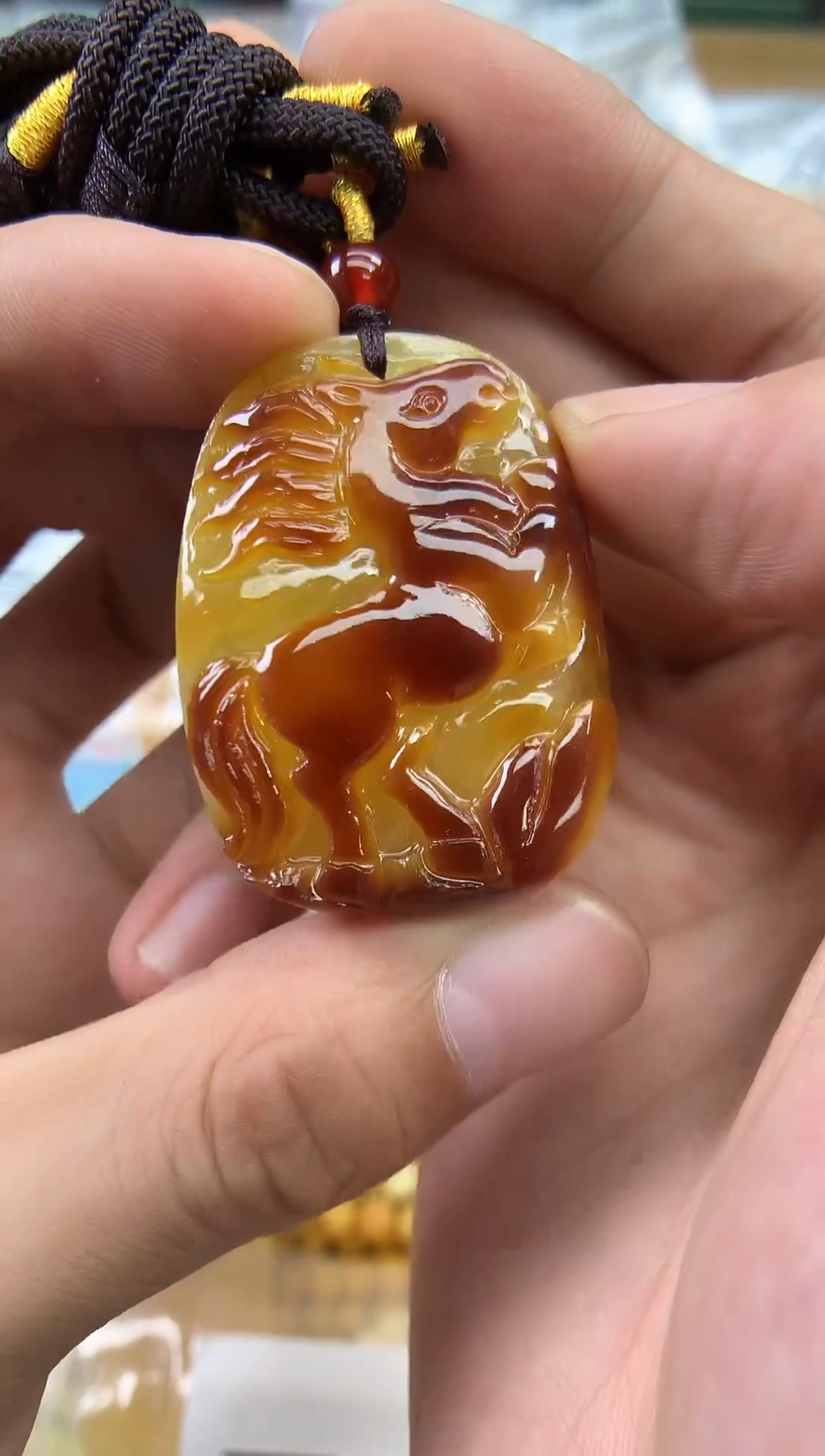 裸石蜜蜡未镶嵌吊坠