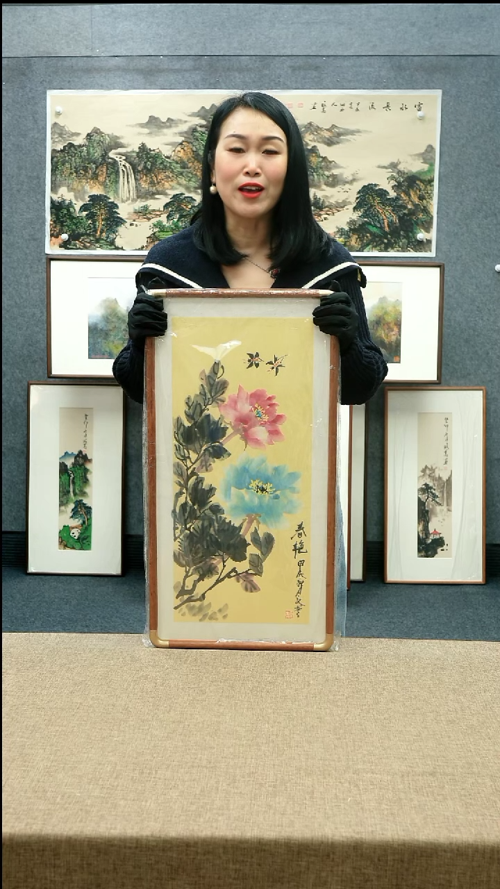 【闪购商品】国画33*66夏寒老师花鸟