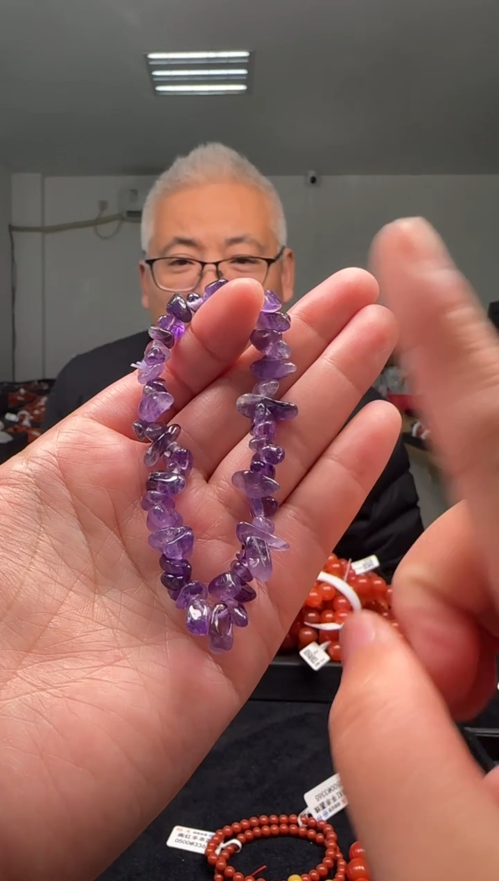 【闪购商品】紫晶手串未镶嵌多样性发一件