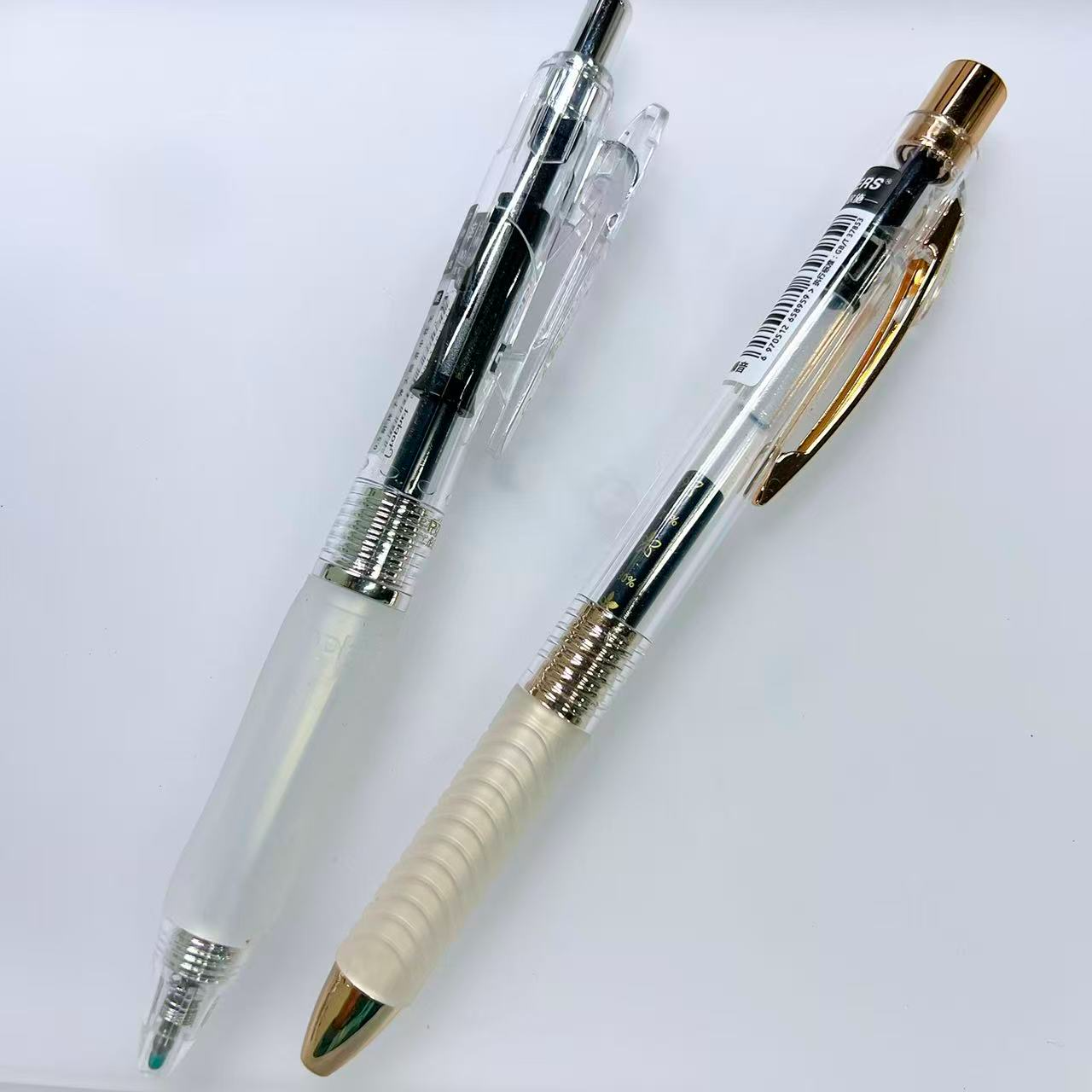 【黑墨-2支】E02德尔施低噪音+金羽毛,掉封蜡不售后