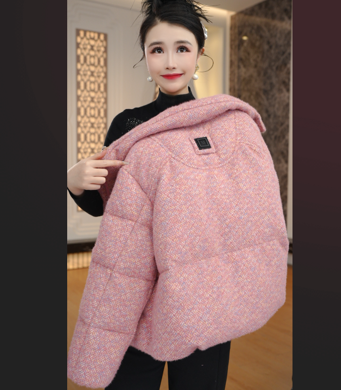 洋气减龄时尚羽绒服2025冬季新款宽松休闲加厚保暖外套