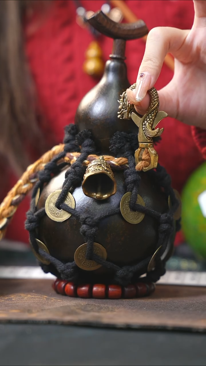 【闪购商品】WZ130大漆酒葫芦不包手串及旋转底座