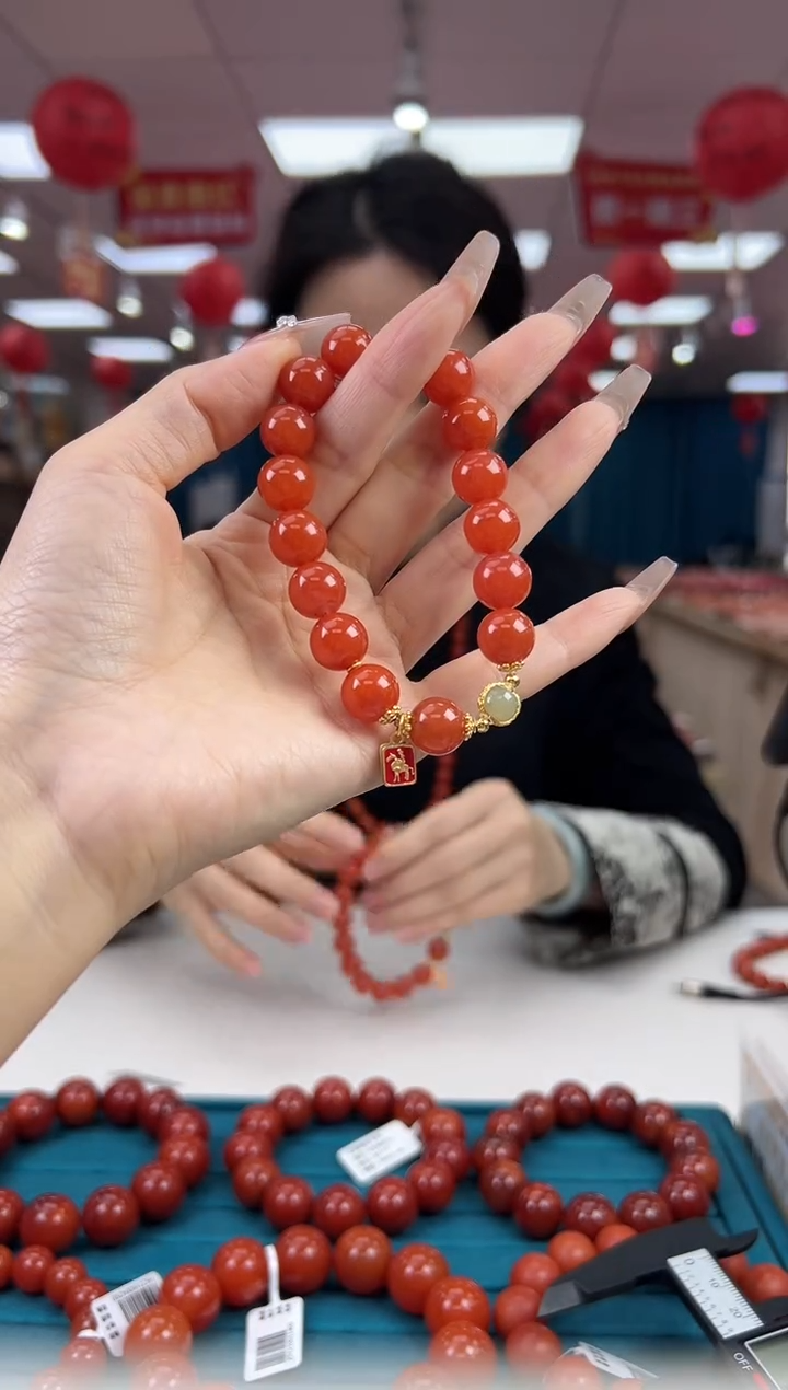【闪购商品】南红玛瑙手串未镶嵌杨柳3.10-11-11（多样式）