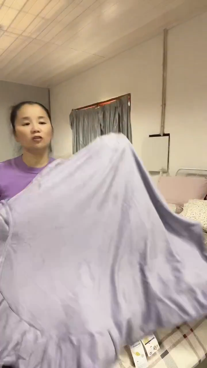棉棉紫色绒床单枕套