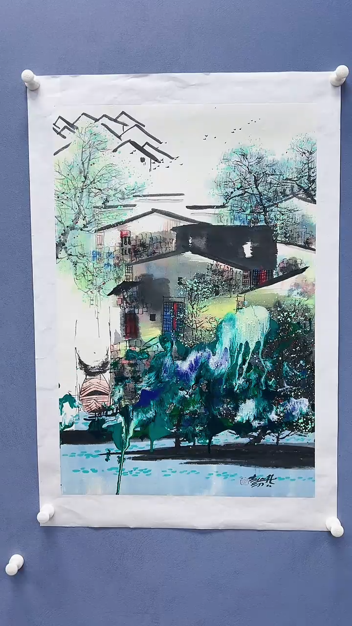 【闪购商品】绘画赵燮绘画2.7平尺抽象山水