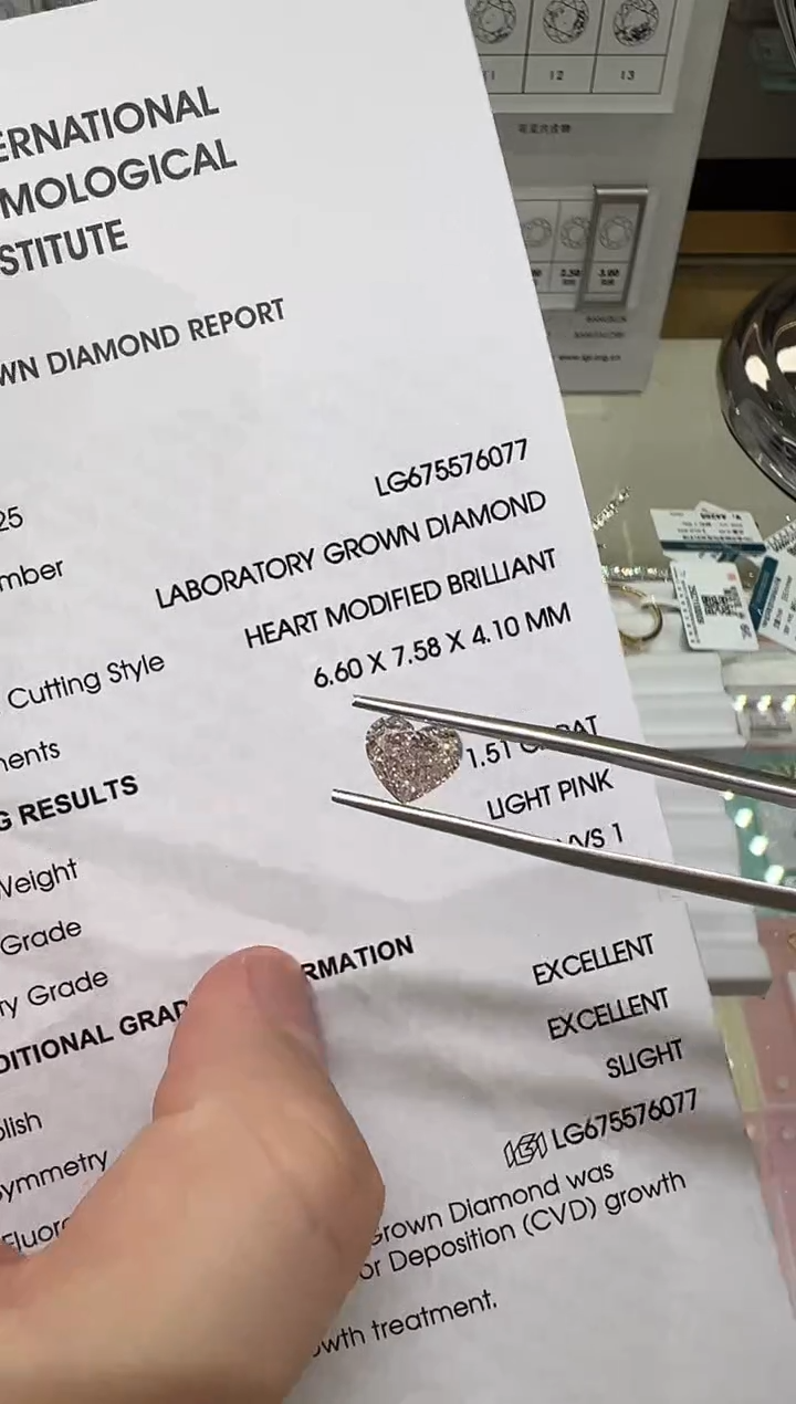 【闪购商品】实验室培育钻石裸石未镶嵌@1.51 ct 先鉴赏，再定制！