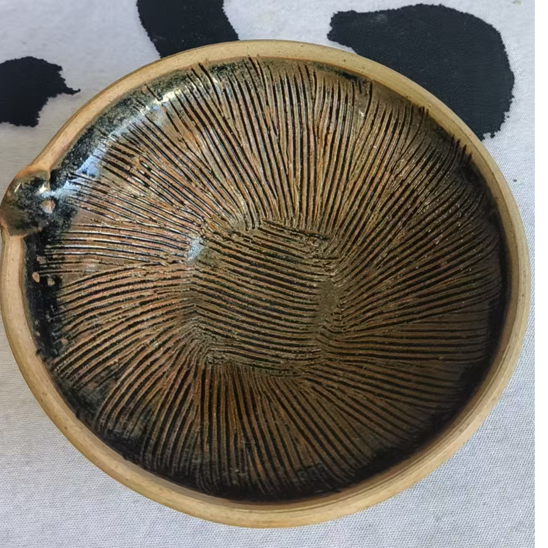 电动见外包装手动捣蒜器研磨器韩式瓷碗复古盘子陶瓷