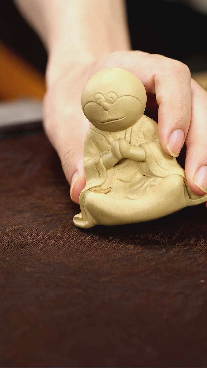 紫砂茶宠机器猫、、