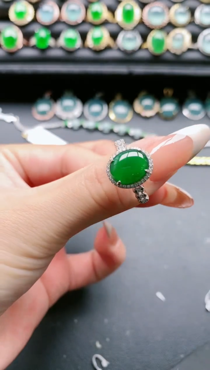 【闪购商品】翡翠戒指银S925镶嵌11111111