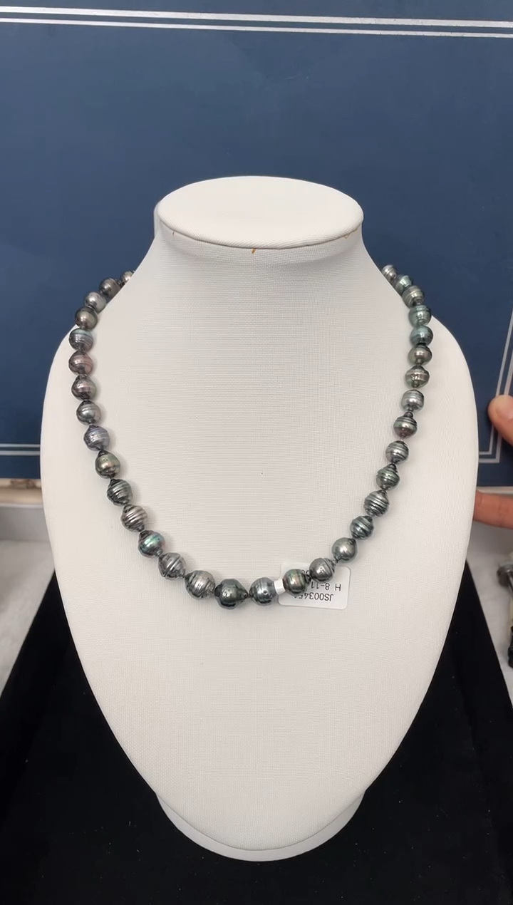 【闪购商品】海水珍珠颈饰未镶嵌大溪地8-11mm（多样性发一）