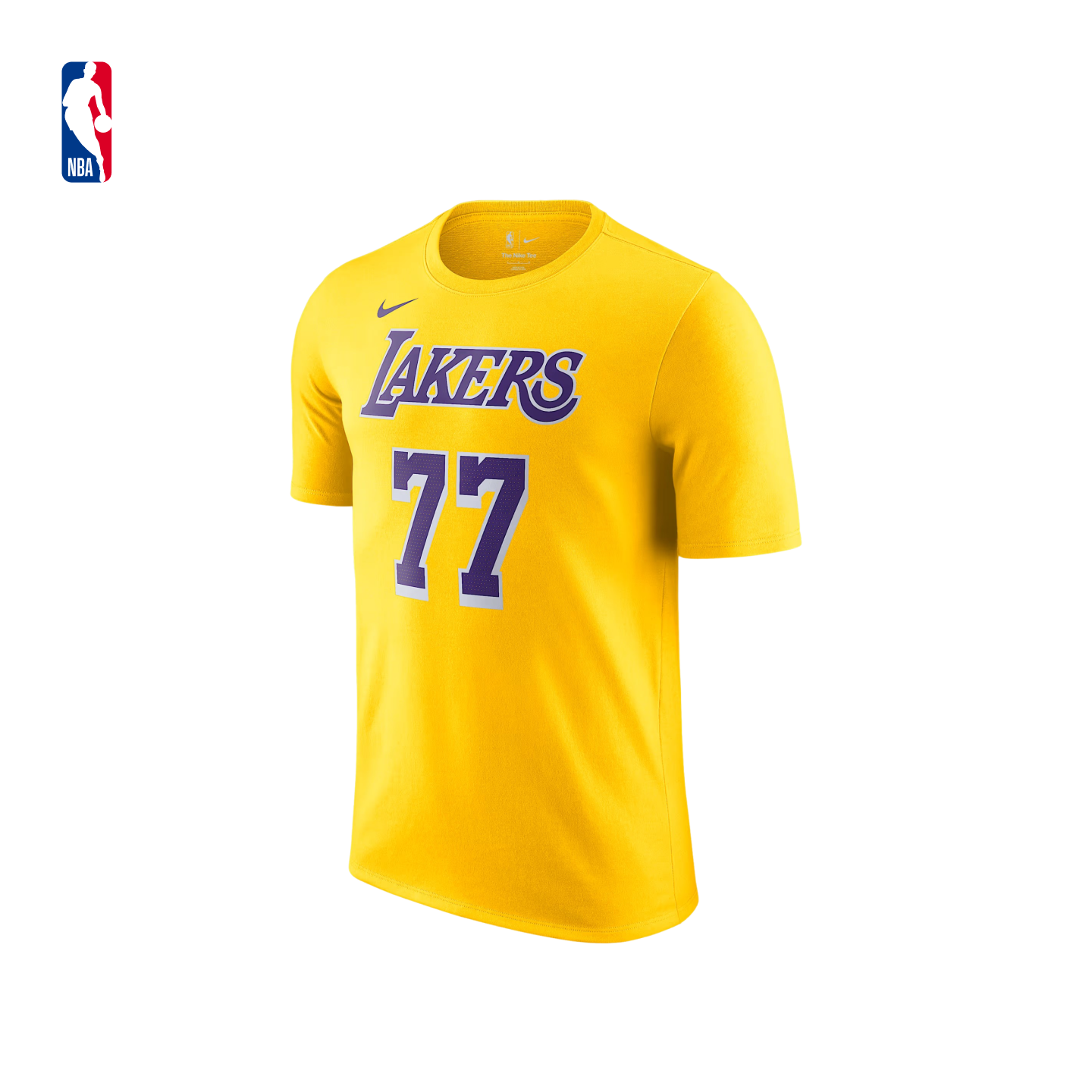NBA官方男子洛杉矶湖人卢卡东契奇SW球迷版短袖T恤