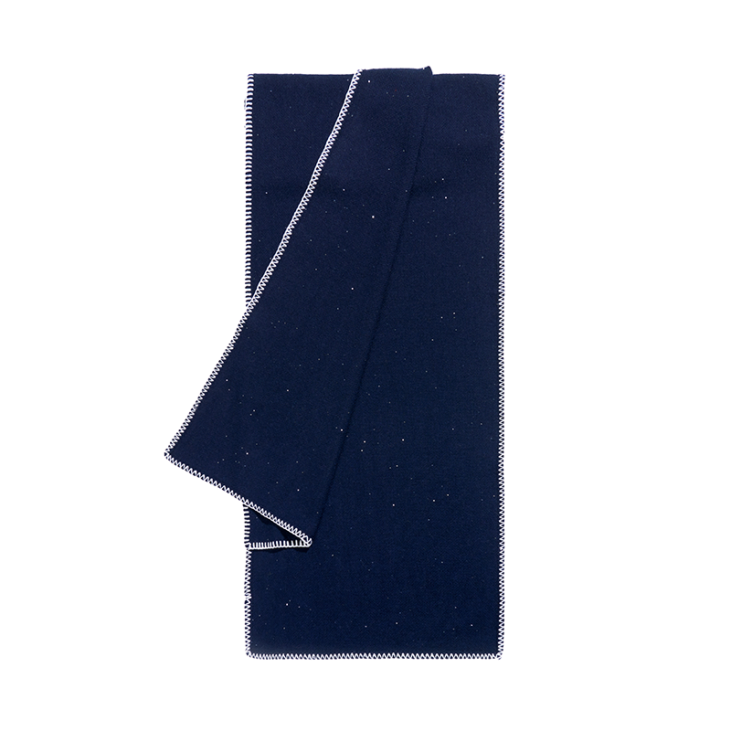 【晨粉专享价】百分百山羊绒跳色手工锁边设计-银河之烁