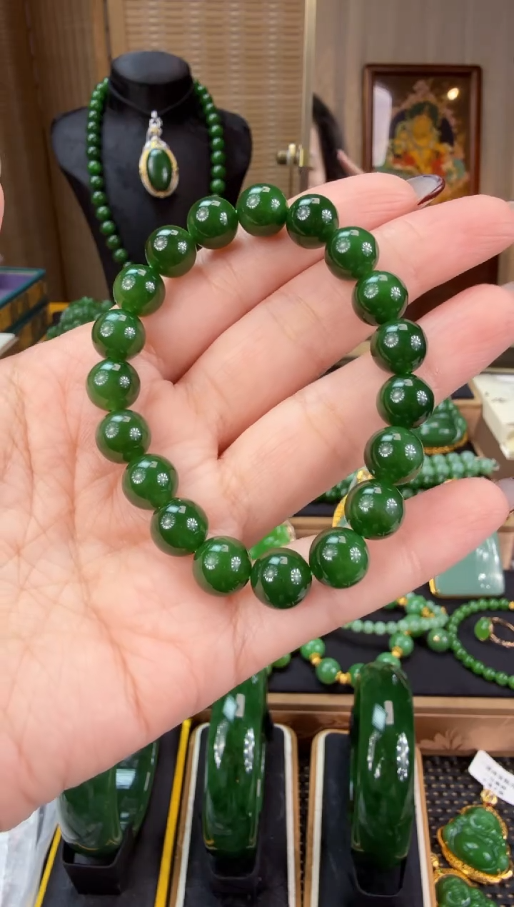 【闪购商品】和田玉（碧玉）手串未镶嵌 