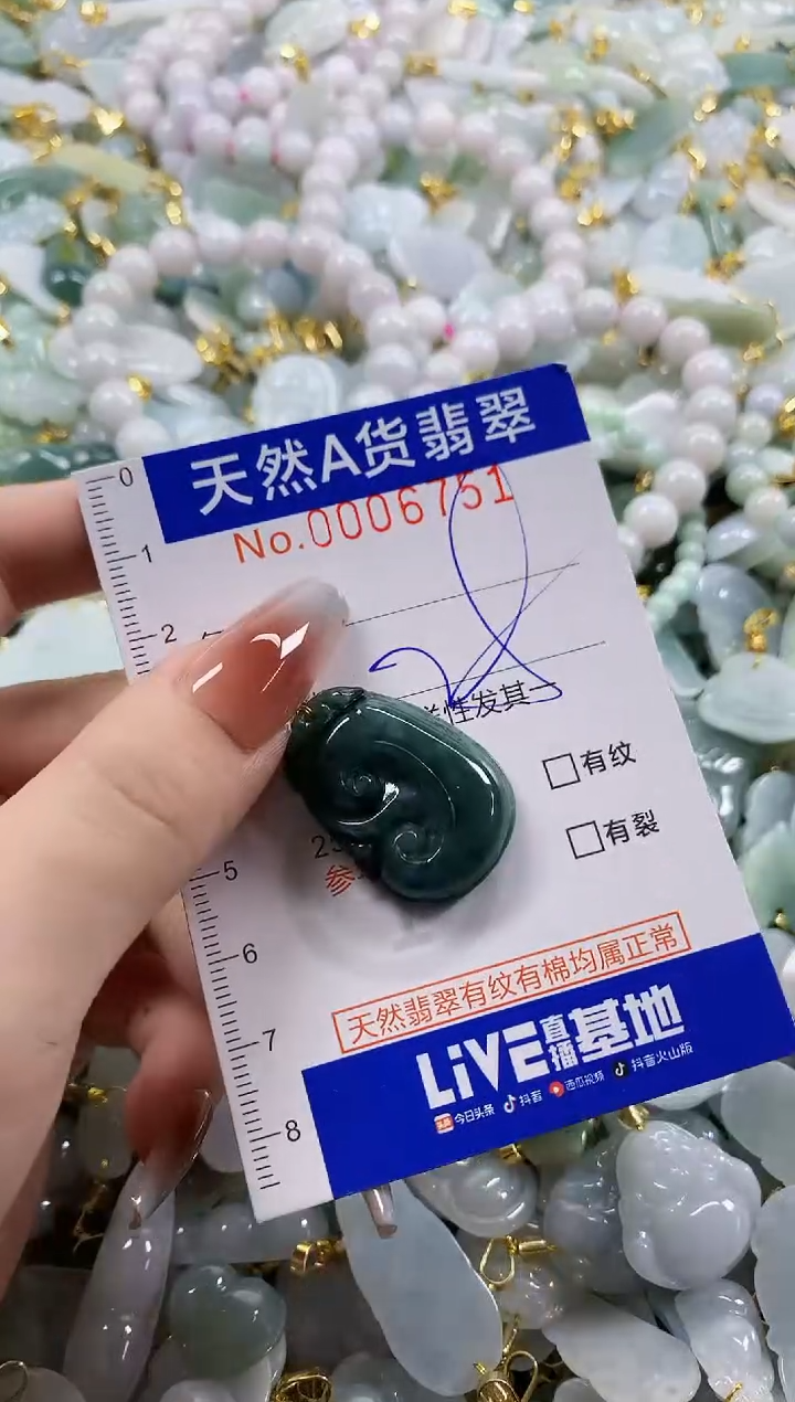 颈饰未镶嵌翡翠天然A货翡翠