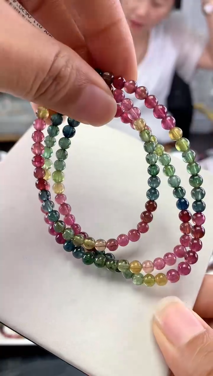 未镶嵌手串碧玺 多样性发一条