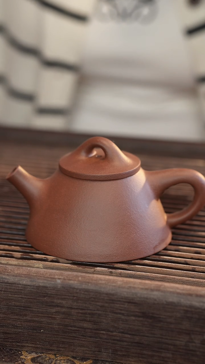 茶壶紫砂霸王石瓢 半手工 170cc