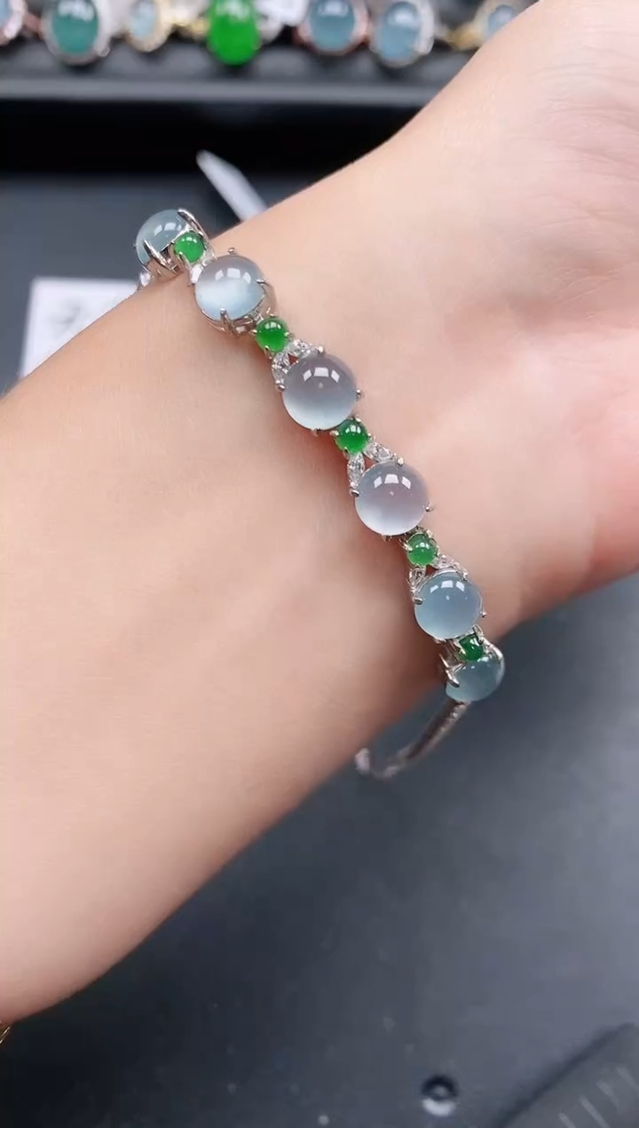 银S925镶嵌戒指翡翠111111