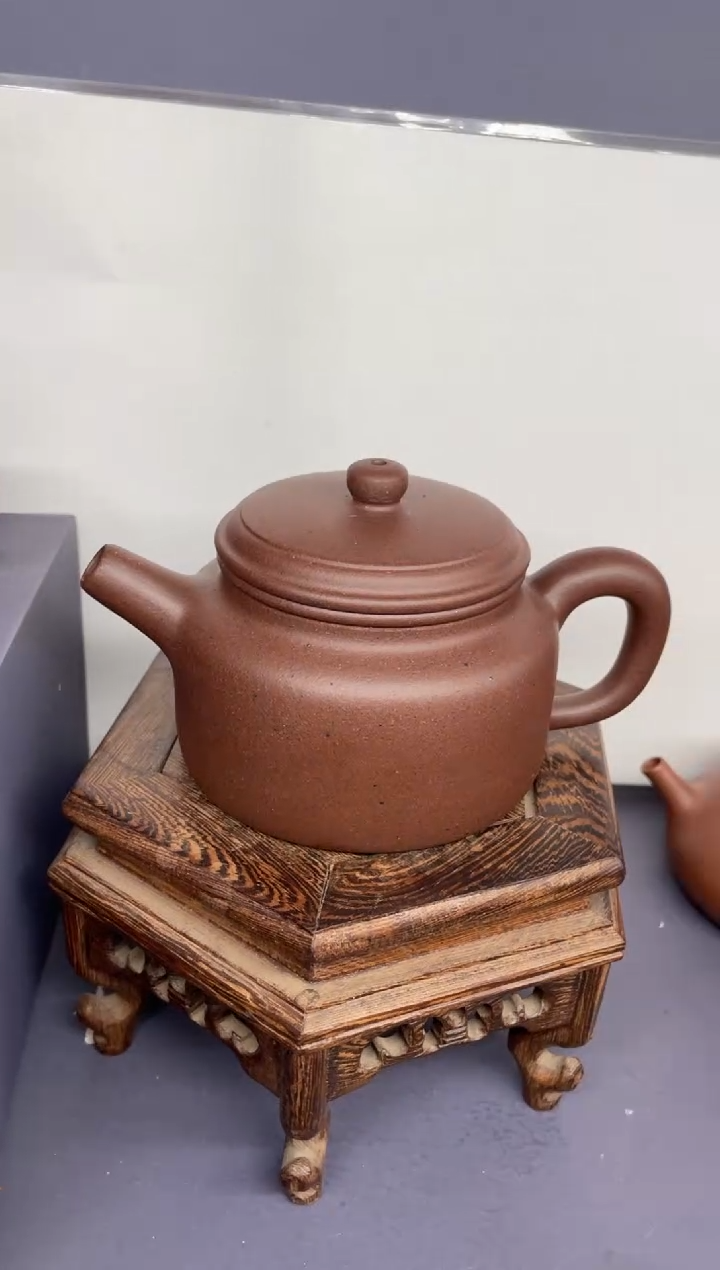 茶壶紫砂台西紫泥 炮嘴德钟