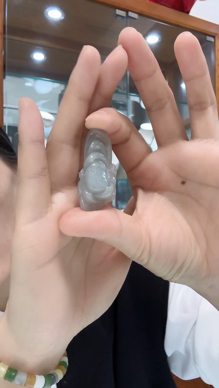 颈饰未镶嵌翡翠A货好运连连