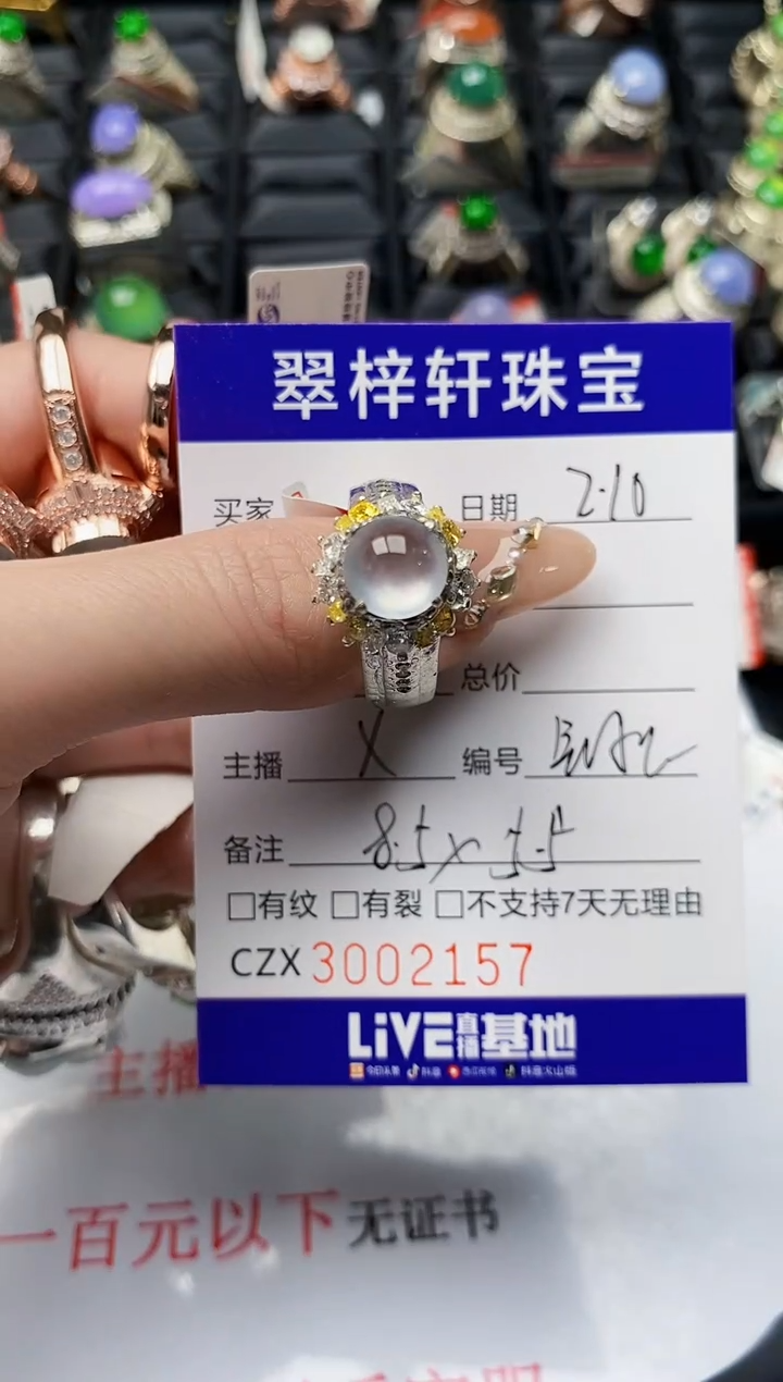 【闪购商品】翡翠戒指未镶嵌未镶嵌/2175