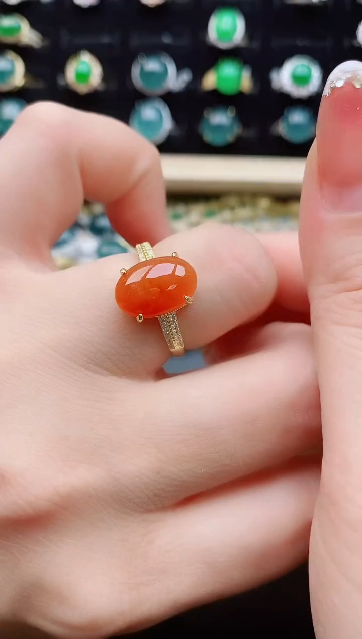 【闪购商品】翡翠戒指银S925镶嵌50805850