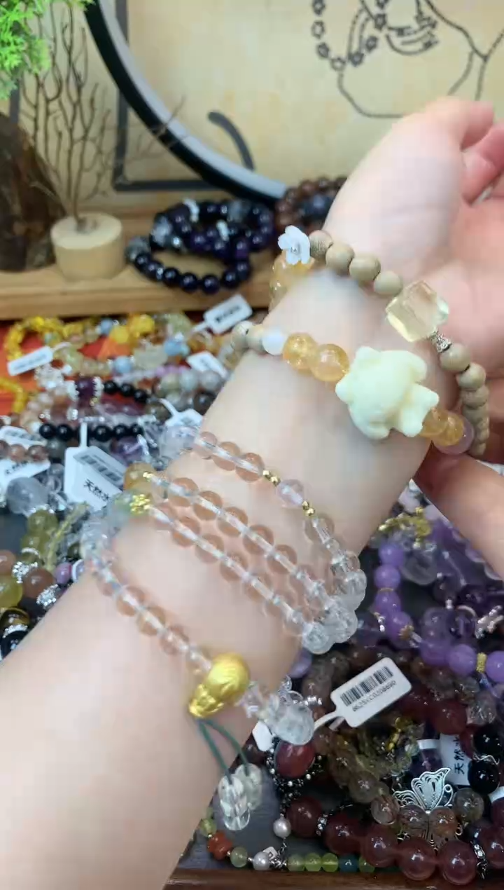 【闪购商品】黄晶手链未镶嵌435手串