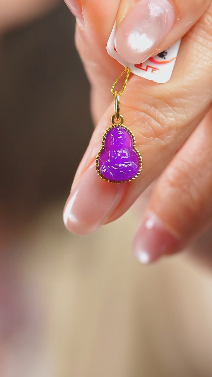 苏纪石（舒俱来）18K金镶嵌吊坠(不含链)28