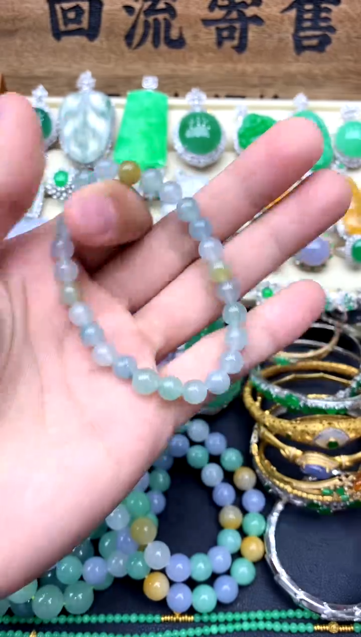 【闪购商品】翡翠手串未镶嵌46-中国好珍宝