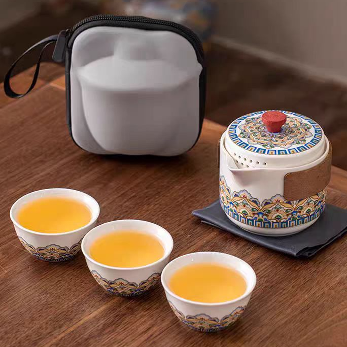 莲花木把矮瓶白旅行套D24