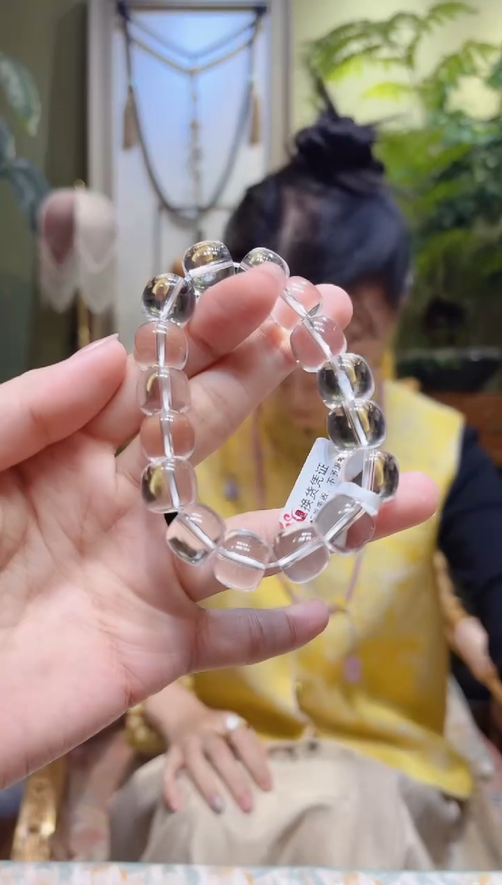 【闪购商品】水晶手串未镶嵌老型白水晶手串13.6