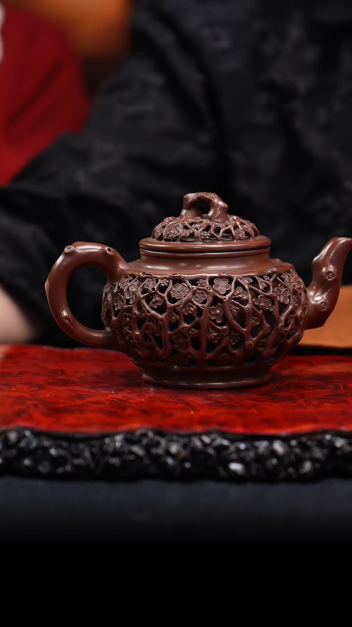 【闪购商品】紫砂茶壶60 暗香,DJB,老紫泥,