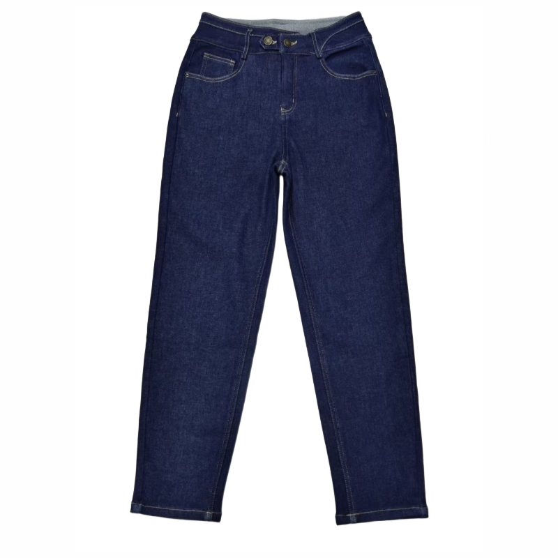 【逸阳断码清仓】加绒厚款女裤牛仔裤长裤老钱风锥形裤